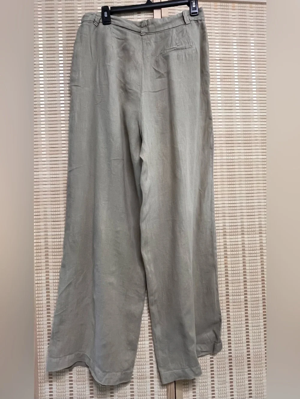 Zara women Wide-Leg linen pants Large